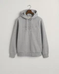 GANT Hoodie Regular Tonal Shield Hoodie Grau