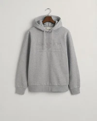GANT Hoodie Regular Tonal Shield Hoodie Grau