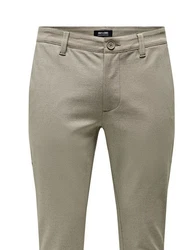 ONLY & SONS Chinohose Slim Fit Chino Pants Elegante Stretch Hose (8390) Braun