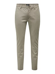 Chinohose Slim Fit Chino Pants Elegante Stretch Hose 8390 in Braun