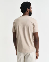 Gant T-Shirt SHIELD Regular Fit Khaki/Beige/Braun