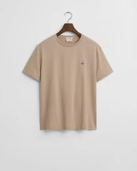 Gant T-Shirt SHIELD Regular Fit Khaki/Beige/Braun