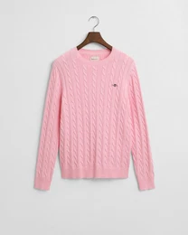 Strickpullover Pullover mit Zopfmuster - Gerade