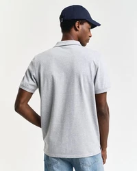Gant Poloshirt Regular Contrast Pique Rugger Grau