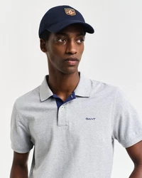 Gant Poloshirt Regular Contrast Pique Rugger Grau