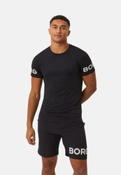 Bjrn Borg T-Shirt Borg Kurzarmshirt Schwarz/Beige/Braun/Hellblau