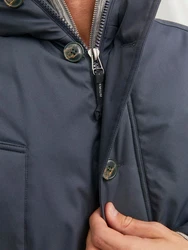 JACK & JONES Parka CLEMENT Dunkelblau/Blau/Hellblau