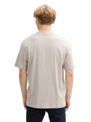 TOM TAILOR Denim T-Shirt Relaxed Fit Khaki/Grau/Beige/Braun