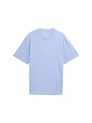 TOM TAILOR Denim T-Shirt Relaxed Fit Blau/Hellblau/Lila