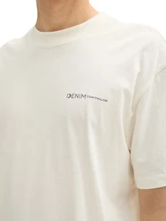 TOM TAILOR T-Shirt Khaki/Weiß/Beige/Creme