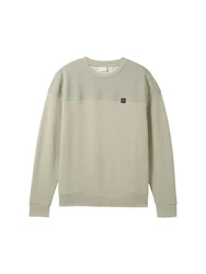 TOM TAILOR Sweater Sweatshirt Denim Khaki/Beige/Dunkelgrün/Hellgrün/Grün