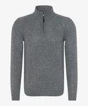 Brax Sweatshirt Strickpullover STYLE.STEFFEN Dunkelgrau/Grau/Hellgrau/Dunkelblau