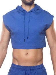 Hoodie Cropped Hoodie Blue XL