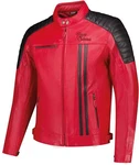 Rusty Stitches Motorradjacke Cooper Rot/Dunkelrot