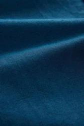 Next Kurzarmhemd mit Kubakragen Blau/Hellblau