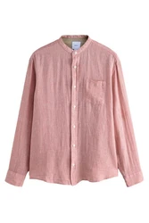 Next Langarmhemd mit Stehkragen Lila/Rosa