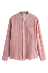 Next Langarmhemd mit Stehkragen Lila/Rosa