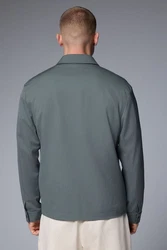 Next Sakko Coach-Jacke aus Twill Grün/Dunkelgrün/Hellgrün