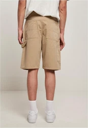 URBAN CLASSICS Shorts Double Knee Carpenter Shorts Khaki/Beige