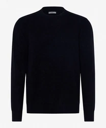 Brax Strickpullover Dunkelblau/Schwarz