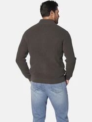 Jan Vanderstorm Strickjacke NORANDER Grau/Braun/Khaki/Dunkelgrau
