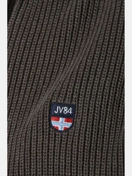 Jan Vanderstorm Strickjacke NORANDER Grau/Braun/Khaki/Dunkelgrau