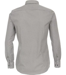 VENTI Business Langarmhemd Grau/Beige