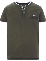 Jan Vanderstorm T-Shirt HAFTOR Dunkelgrün/Khaki
