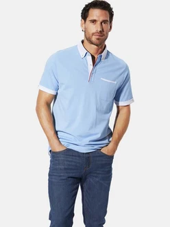 Babista Poloshirt FIOREZZENTO Hellblau/Blau Babista Poloshirt FIOREZZENTO Hellblau/Blau