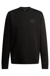 BOSS GREEN Sweatshirt Regular Fit (Nadelstreifen) grün