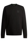 BOSS GREEN Sweatshirt Regular Fit (Nadelstreifen) grün