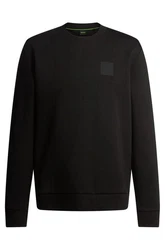 BOSS GREEN Sweatshirt Regular Fit (Nadelstreifen) grün