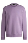 BOSS GREEN Sweatshirt Regular Fit (Nadelstreifen) grün