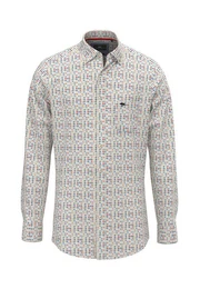 Langarmhemd Combi Print Hemd - Casual Fit