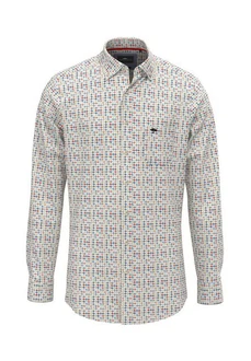 FYNCH-HATTON Langarmhemd Casual Fit Combi Print