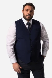 Men Plus Steppweste Baukasten Madrid Dunkelblau/Hellblau/Blau