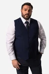 Men Plus Steppweste Baukasten Madrid Dunkelblau/Hellblau/Blau