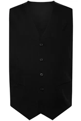 Men Plus Weste Baukasten Malaga Schwarz/Dunkelgrau