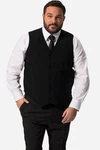 Men Plus Weste Baukasten Malaga Schwarz/Dunkelgrau