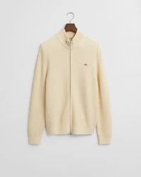 Gant Strickjacke Regular Fit Beige/Khaki/Creme/Weiß