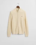 Gant Strickjacke Regular Fit Beige/Khaki/Creme/Weiß