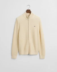 Gant Strickjacke Regular Fit Beige/Khaki/Creme/Weiß