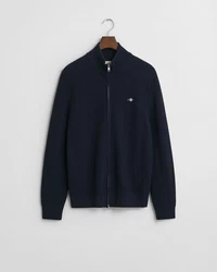 Gant Strickjacke Regular Fit Dunkelblau/Hellblau/Schwarz