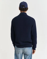 Gant Strickjacke Regular Fit Dunkelblau/Hellblau/Schwarz