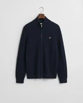 Gant Strickjacke Regular Fit Dunkelblau/Hellblau/Schwarz
