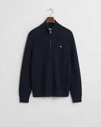 Gant Strickjacke Regular Fit Dunkelblau/Hellblau/Schwarz