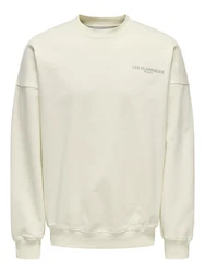 ONLY & SONS Sweatshirt Classic Sweatshirt - Comfort Fit Khaki/Creme