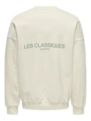 ONLY & SONS Sweatshirt Classic Sweatshirt - Comfort Fit Khaki/Creme