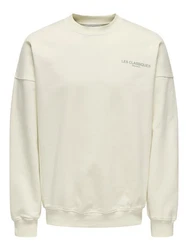 ONLY & SONS Sweatshirt Classic Sweatshirt - Comfort Fit Khaki/Creme