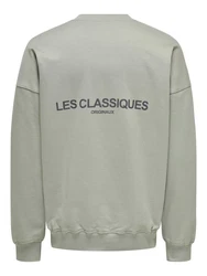 ONLY & SONS Sweatshirt Classic Sweatshirt - Comfort Fit Khaki/Dunkelgrün/Grün/Grau